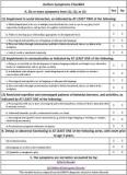 Characteristics for autism checklist