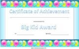 Free printable certificates for Kids