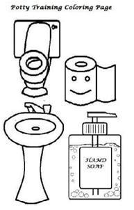 coloring page to download and use as potty training tools