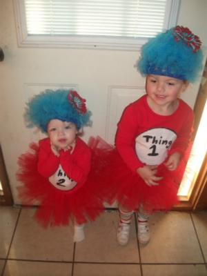 Thing 1(Natalee) and Thing 2 (Juliette), ages 3 and 15 months