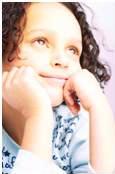 Little girl displaying attention and memory problems