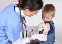 child getting vaccination