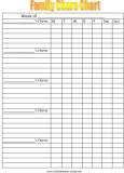 free printable family chore charts