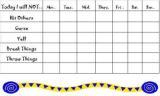 Free printable daily behavior chart template good for school or home