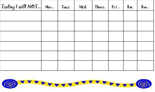 Free Printable Behavior Charts For Kindergarten