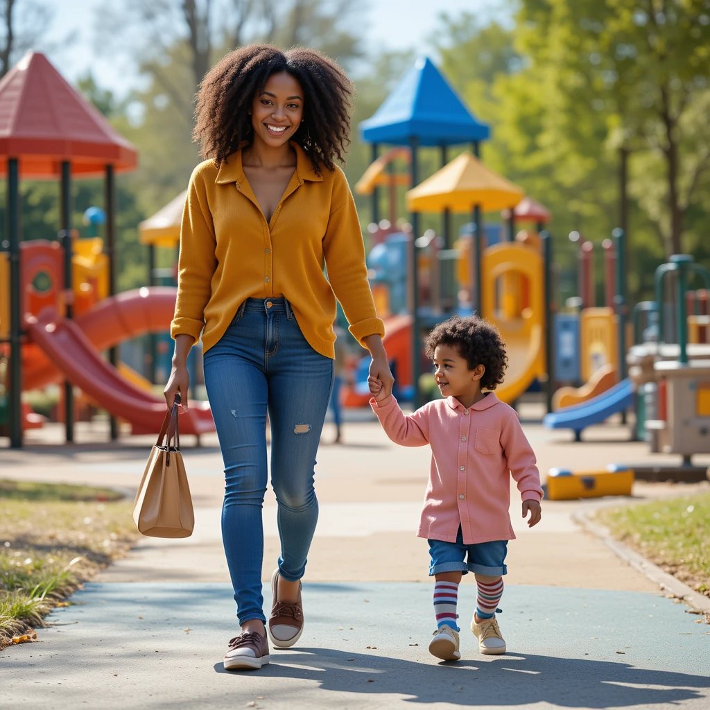 Mom using transition strategies