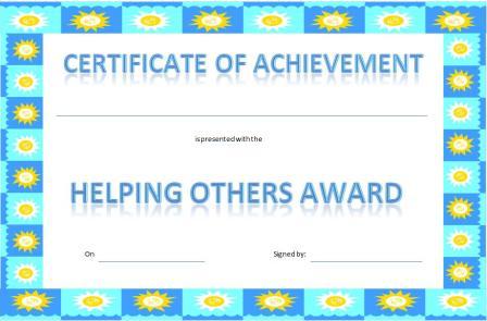 Printable certificates for Kids