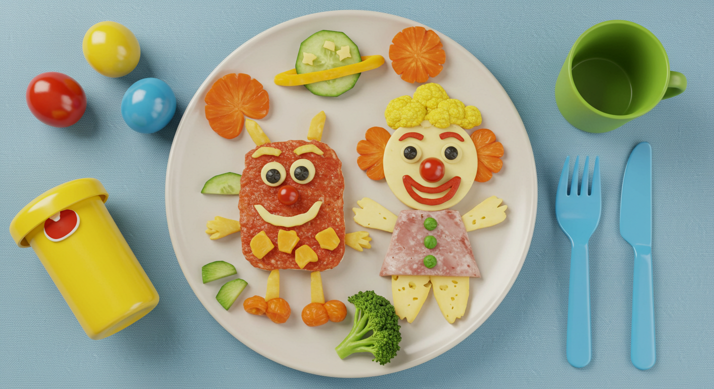 Food in shape of food art