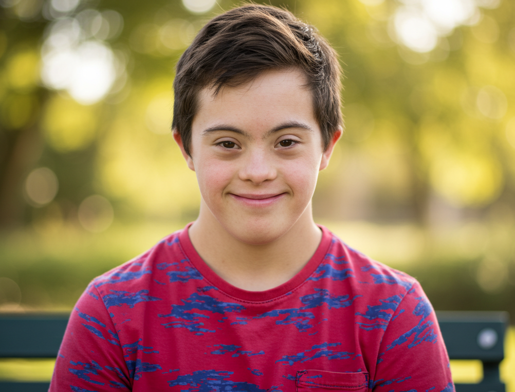 Adolescent male with down syndrome