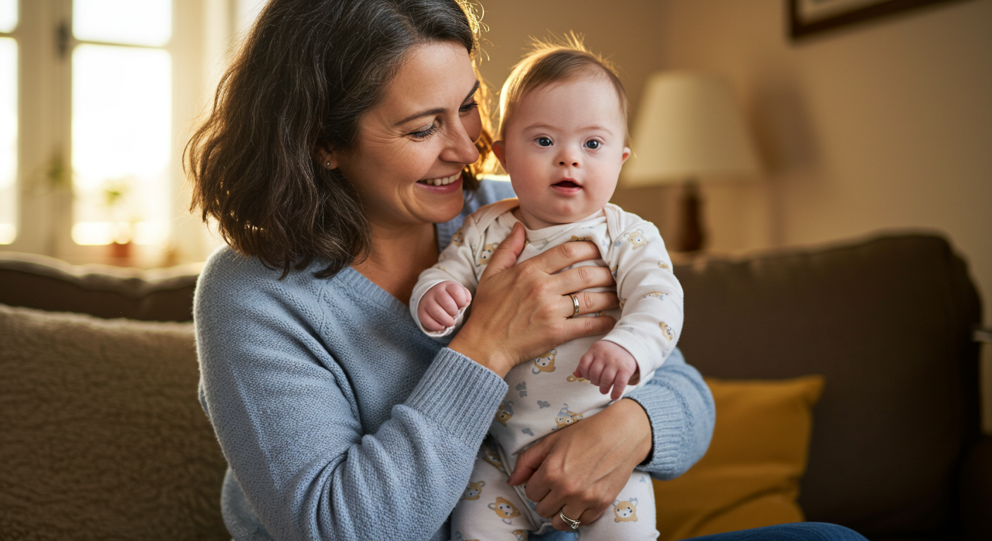 Baby with down syndrome
