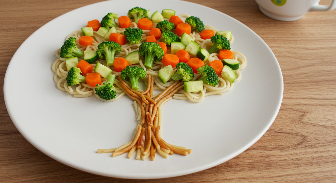 Food shaped like a tree