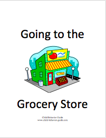 going to the store social story image