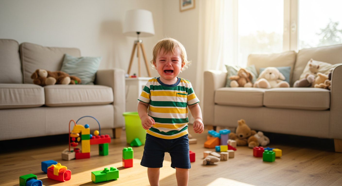 Child throwing tantrum